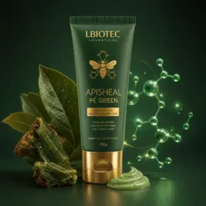 Apisheal Pé Green - creme bioativo com própolis verde e apitoxina para regeneração da pele dos pés