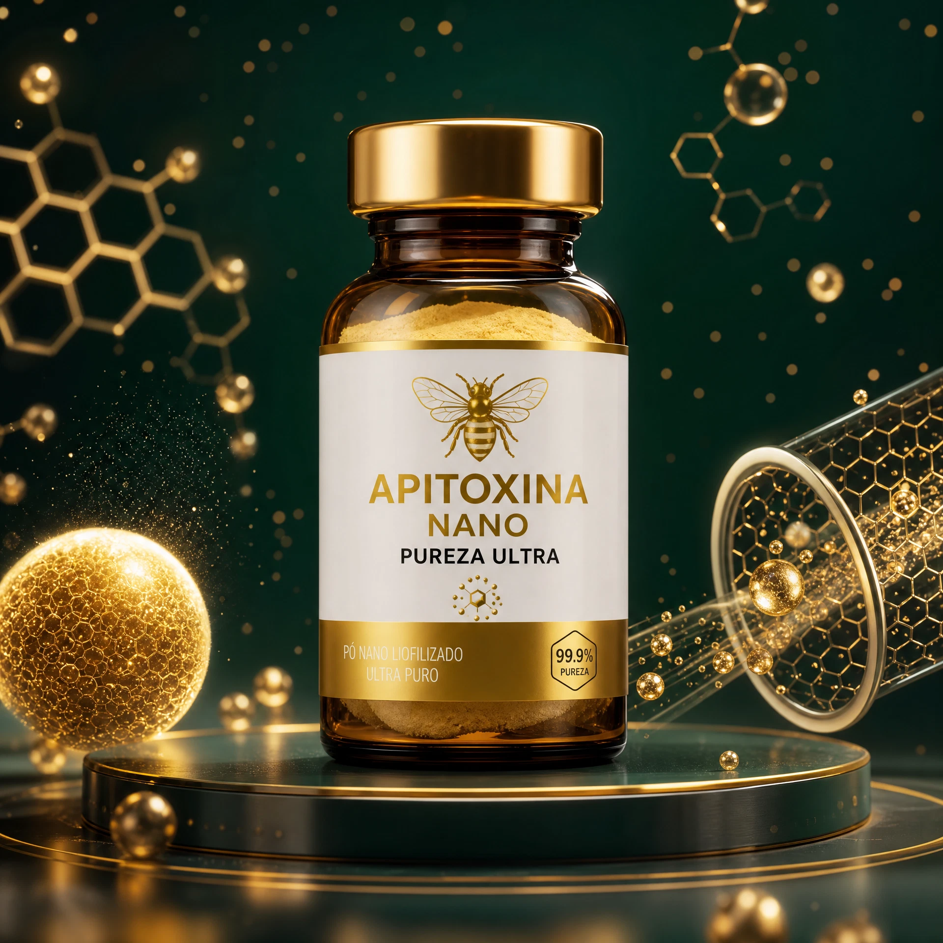 Apitoxina Nano Pureza Ultra — Fração Peptídica ≤ 3 kDa